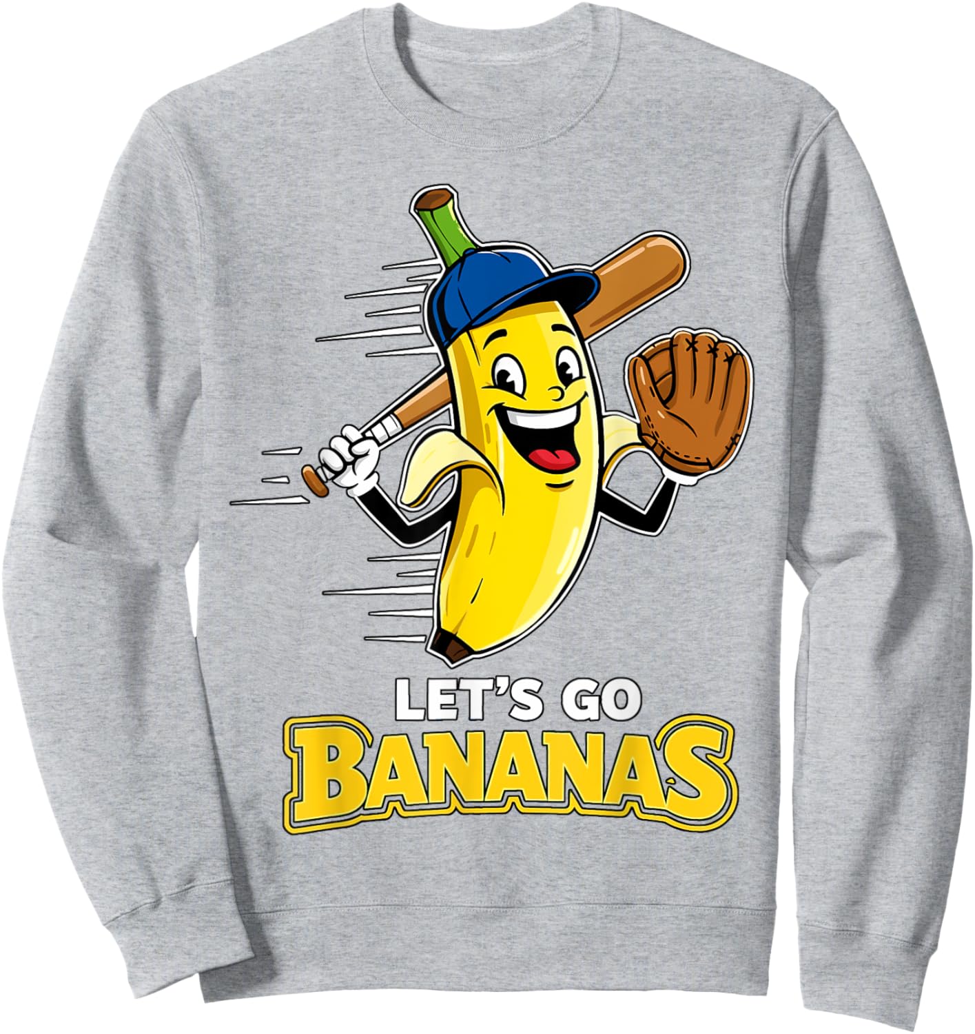 Funny Banana Shirts Gift Fruit Lovers Boys Lets Go Bananas Sweatshirt - Sweatshirt | Ash