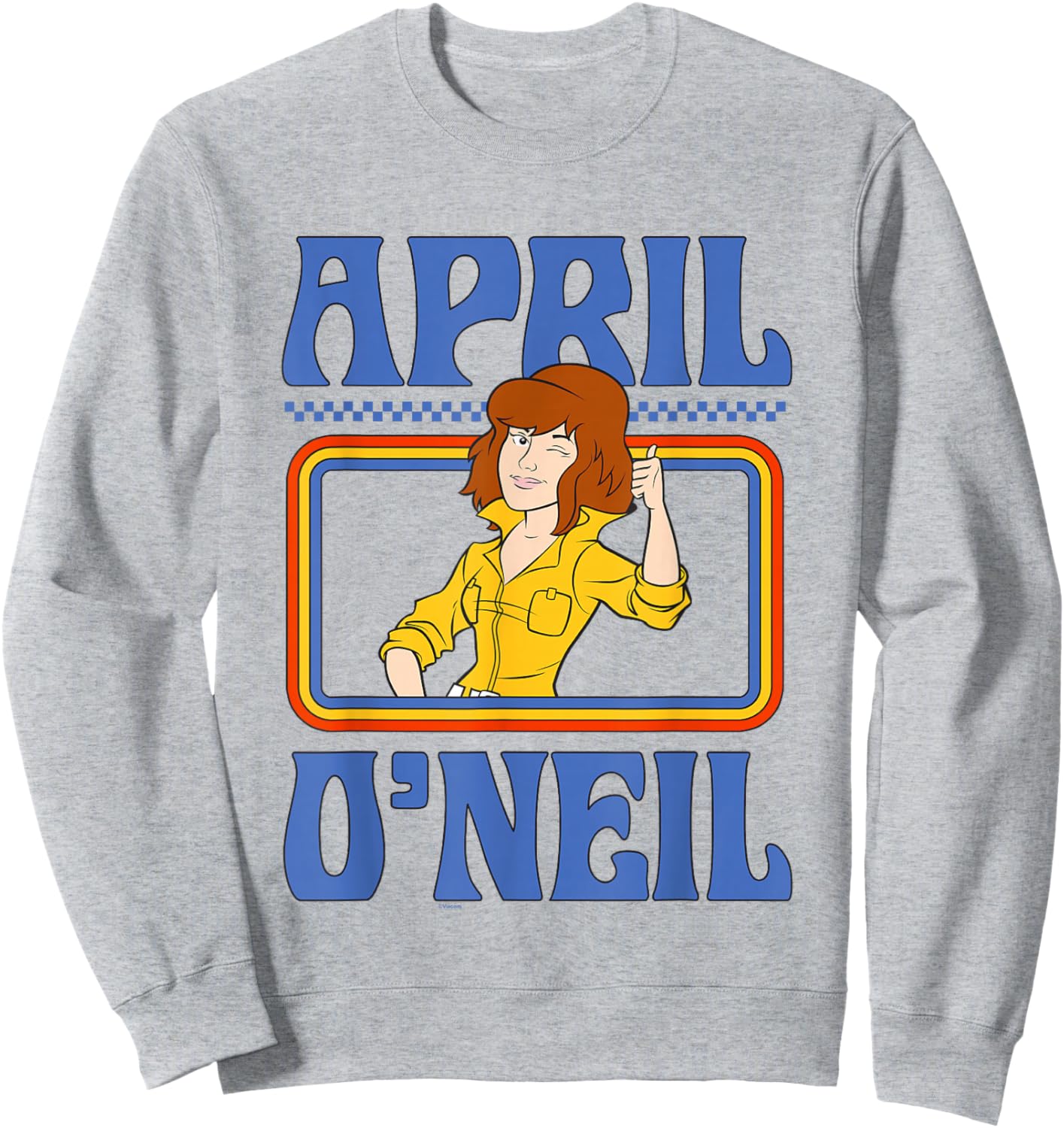 Teenage Mutant Ninja Turtles April O'Nel Vintage Portrait Sweatshirt - Sweatshirt | Ash