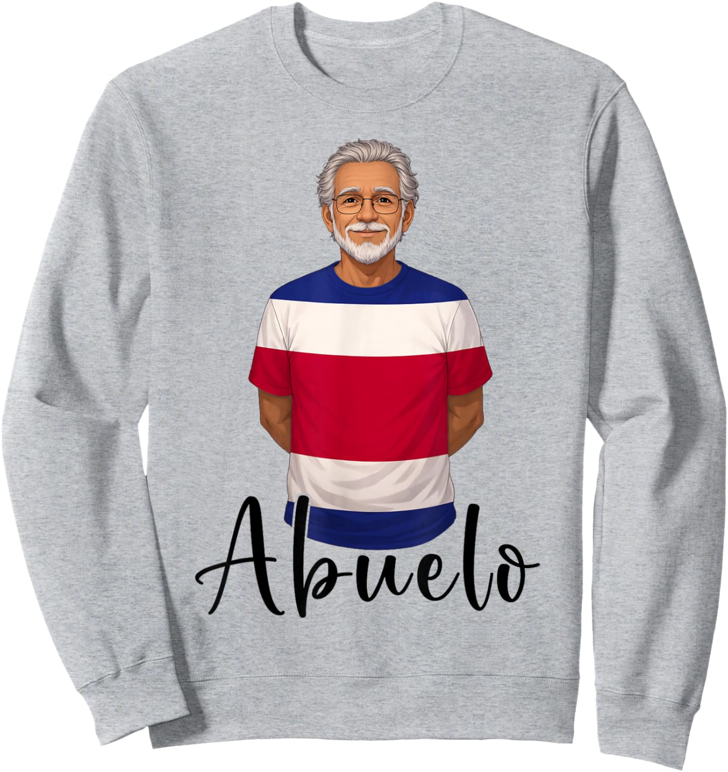 Granddad Costa Flag Grandfather Grandpa Abuelo Costa Rica Sweatshirt - Sweatshirt | Ash