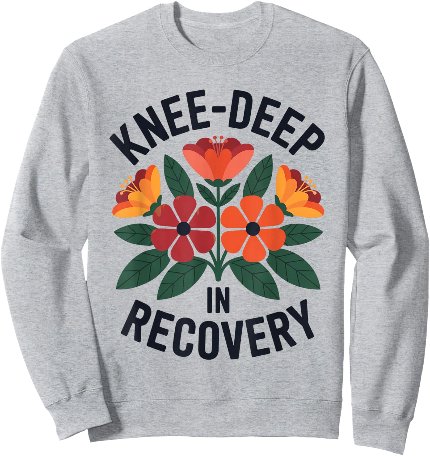 Knee Replacement Recovery Knee Surgery Recovery Sweatshirt - Sweatshirt | Ash