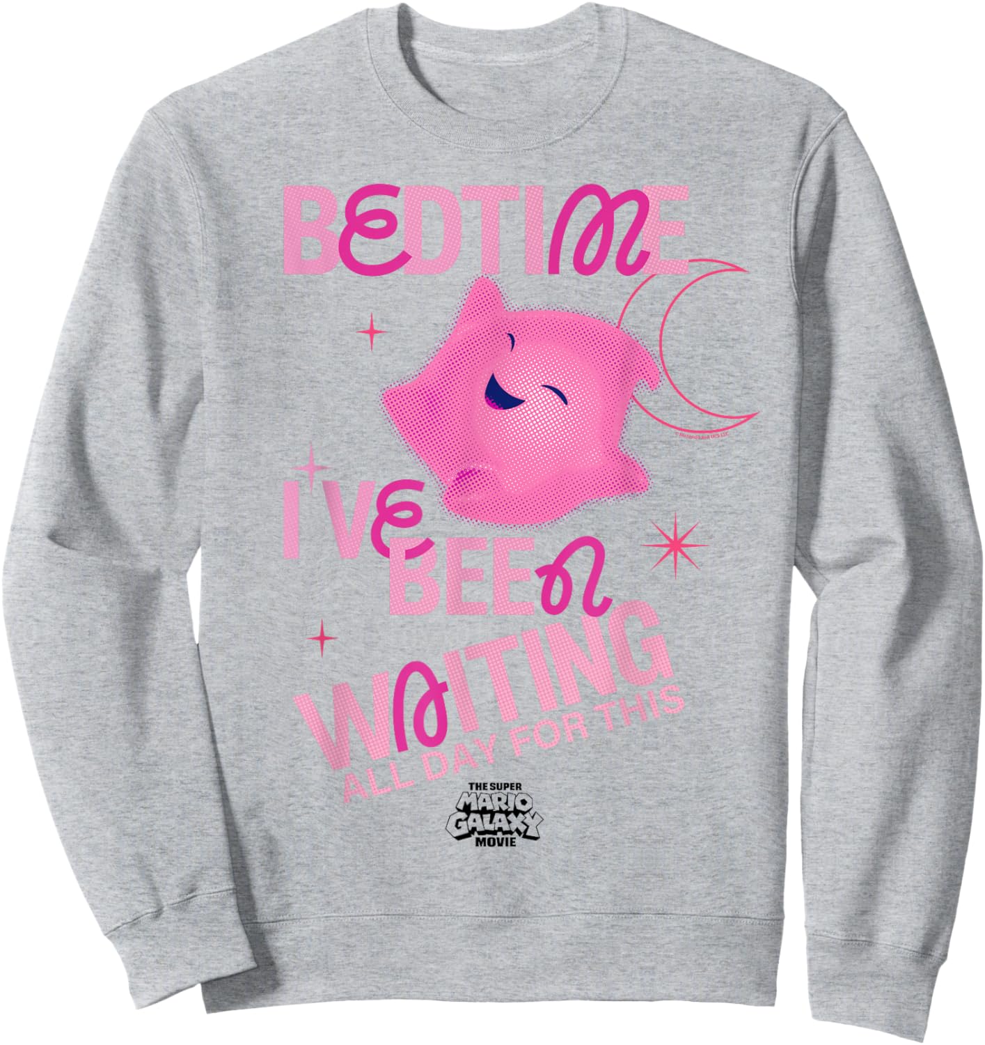 The Super Mario Galaxy Movie Pink Luma Bedtime Sweatshirt - Sweatshirt | Ash