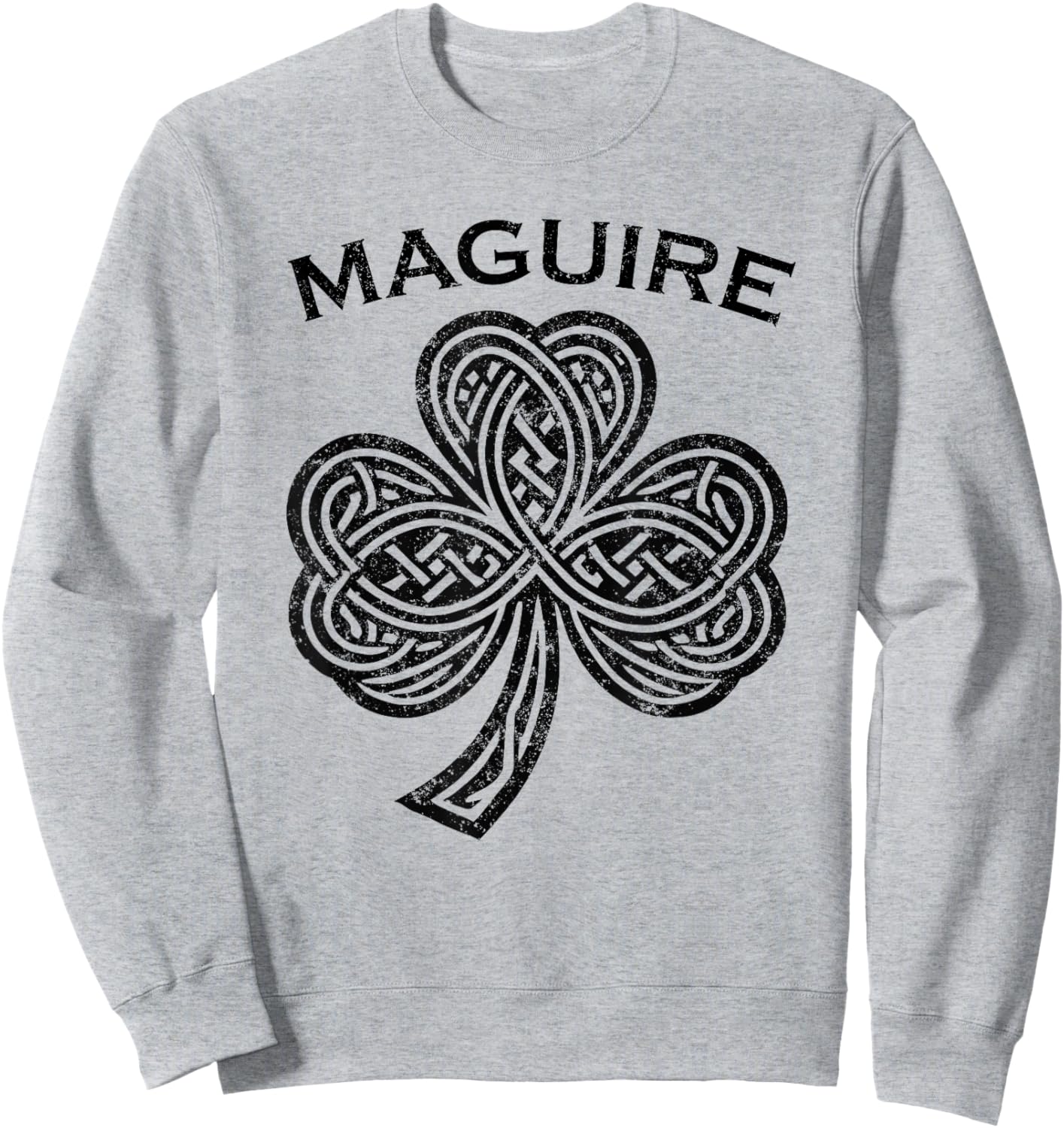 Maguire Family Last Name Irish Ireland Celtic Sweatshirt - Sweatshirt | Ash