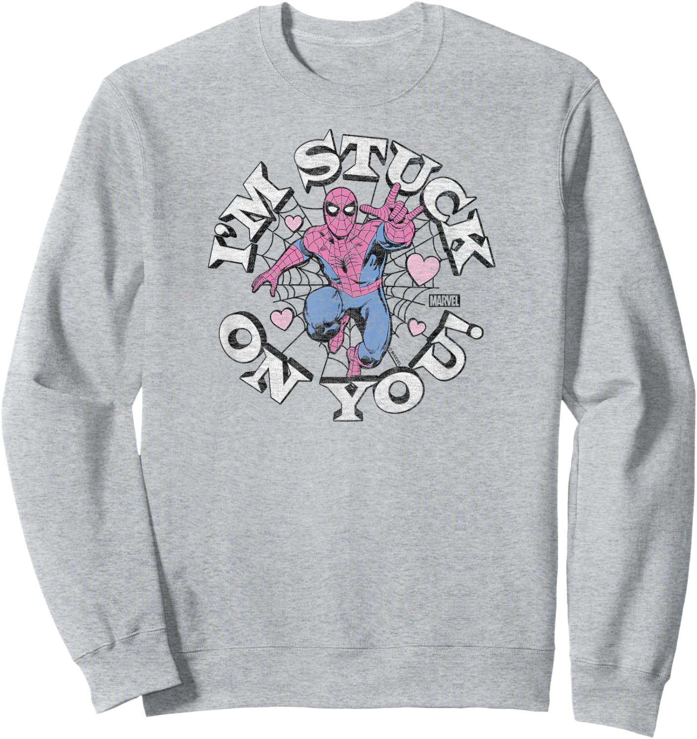 Spider-Man - I'm Stuck On You Valentine's Day Sweatshirt - Sweatshirt | Ash