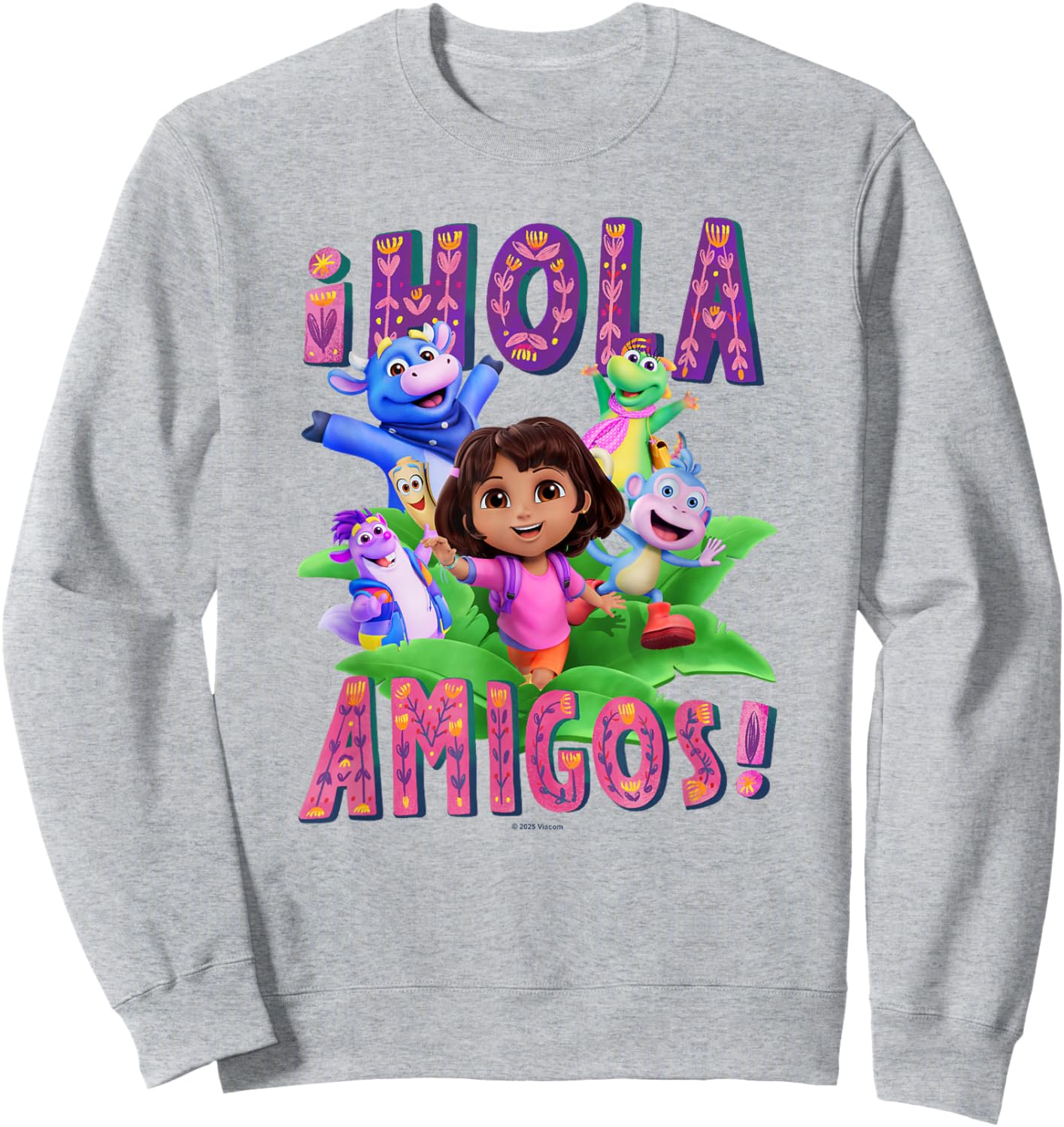Dora (2024) Hola Amigos Sweatshirt - Sweatshirt | Ash