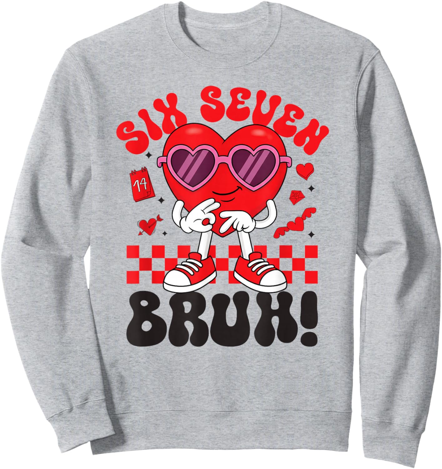 67 Six Seven 6-7 Sweet Italian Brainrot Kids Meme Shirt Sweatshirt - Sweatshirt | Ash