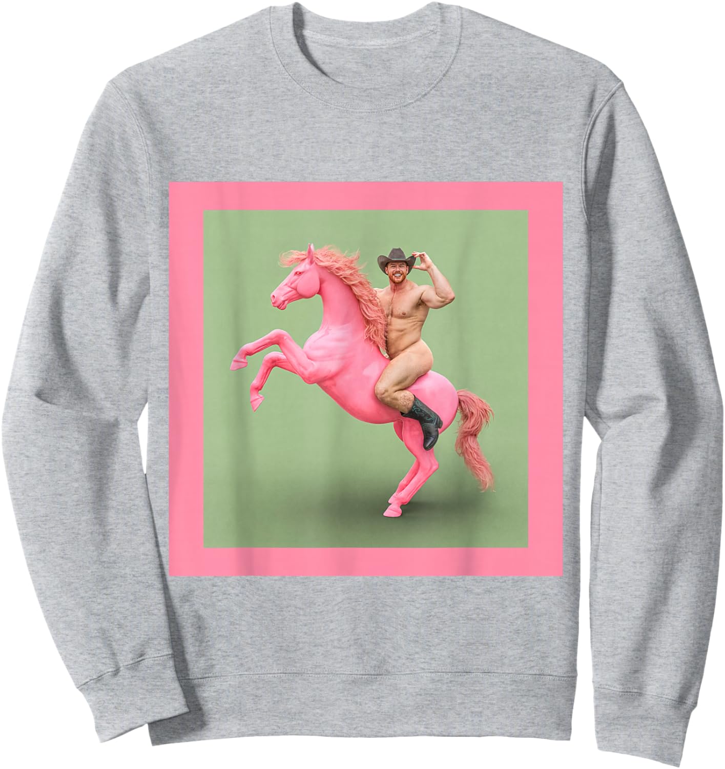 Pink Pony Vampire Cowboy Sweatshirt - Sweatshirt | Ash