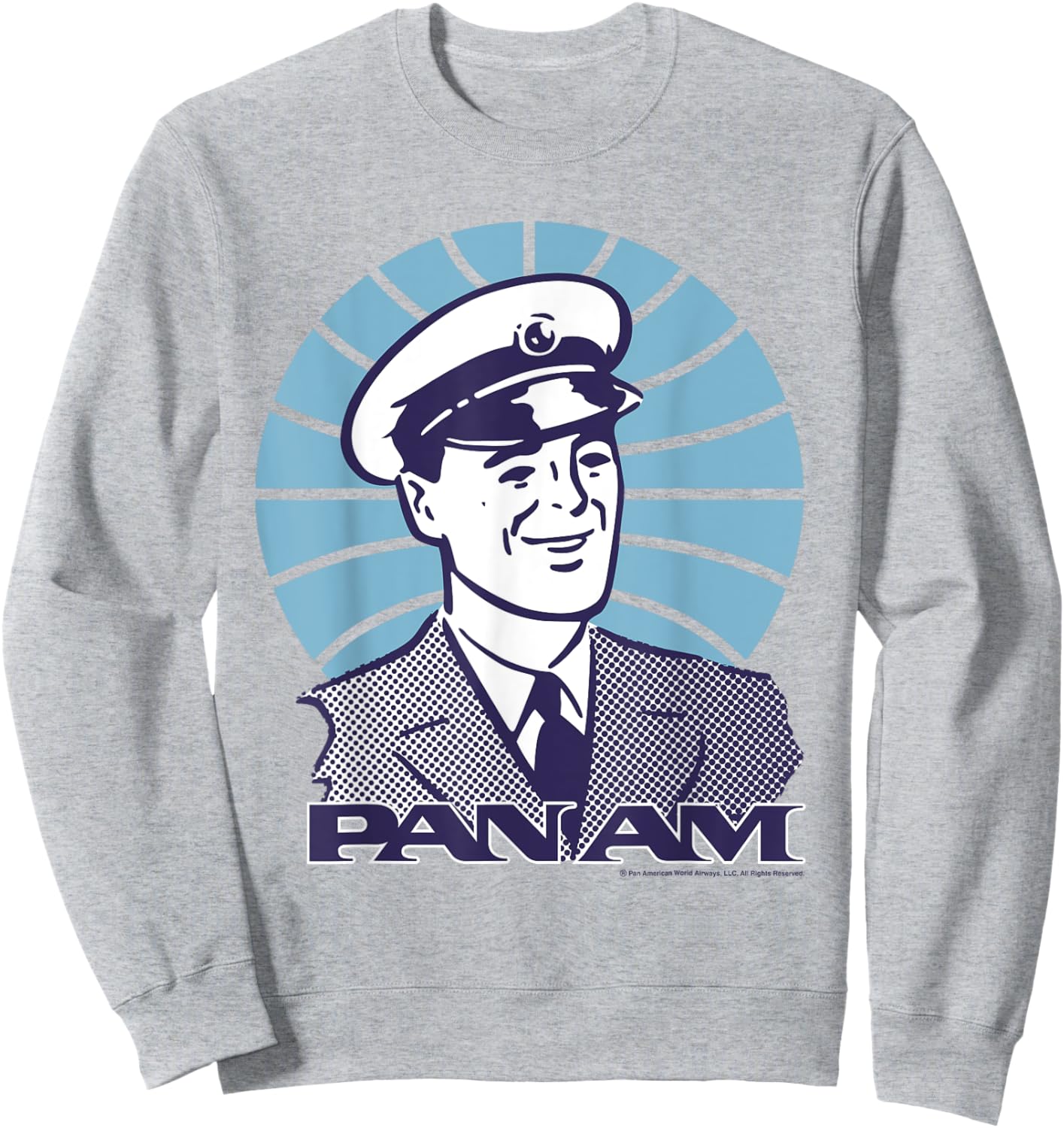 Pan Am Pilot Smile Sweatshirt - Sweatshirt | Ash