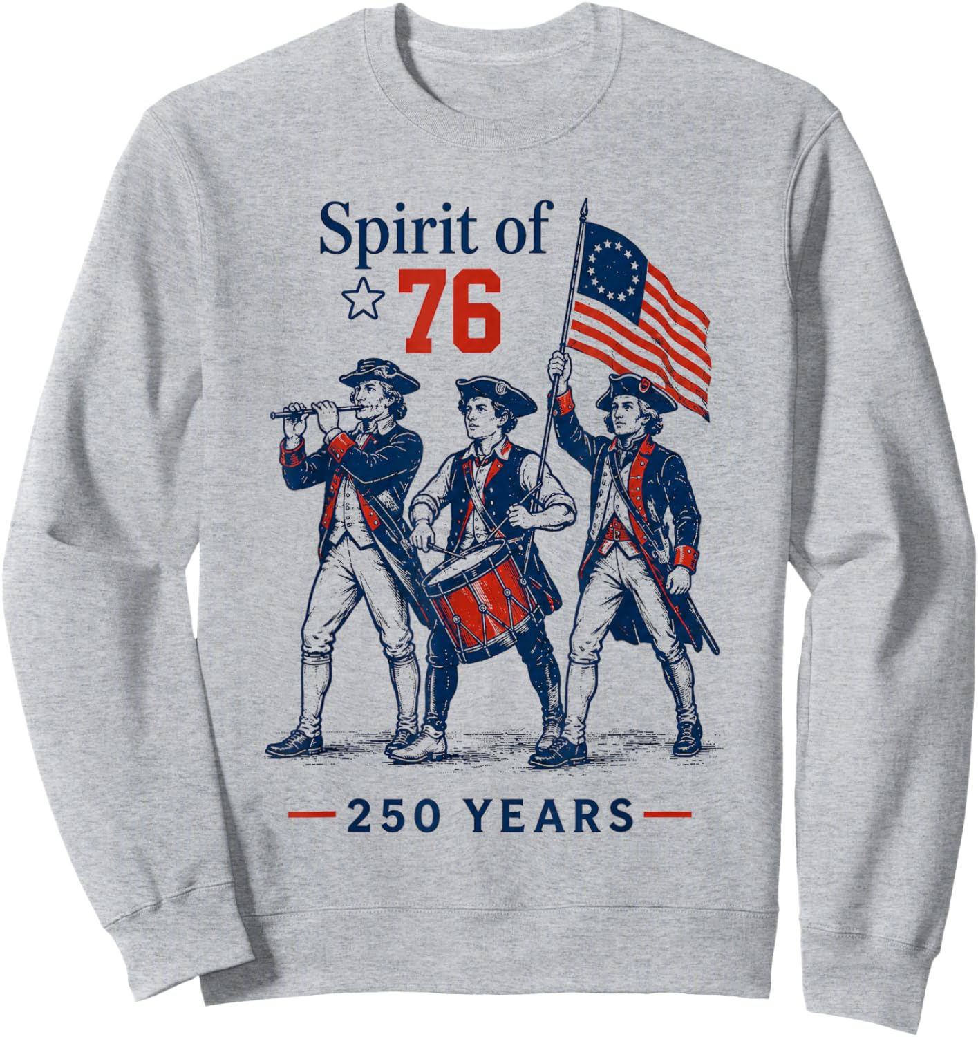 Spirit of 76 Vintage 4th of July Sweatshirt - Sweatshirt | Ash