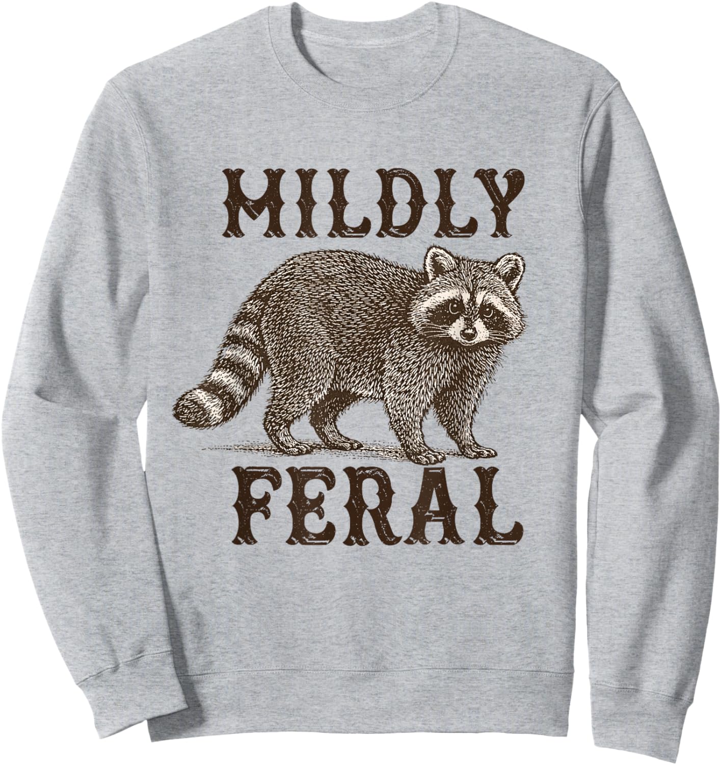 Trash Panda Feral Girl Women Sweatshirt - Sweatshirt | Ash