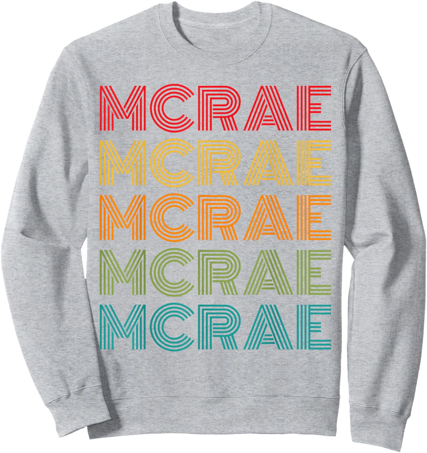Retro McRae Lover Name Design Apparel Women Kids Sweatshirt - Sweatshirt | Ash