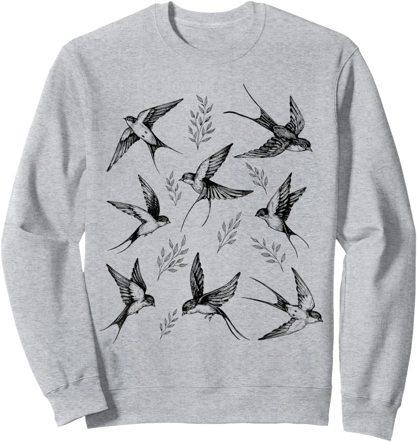 Swallow Bird Lover Vintage Nature Lover Swallow Whisperer Sweatshirt - Sweatshirt | Ash