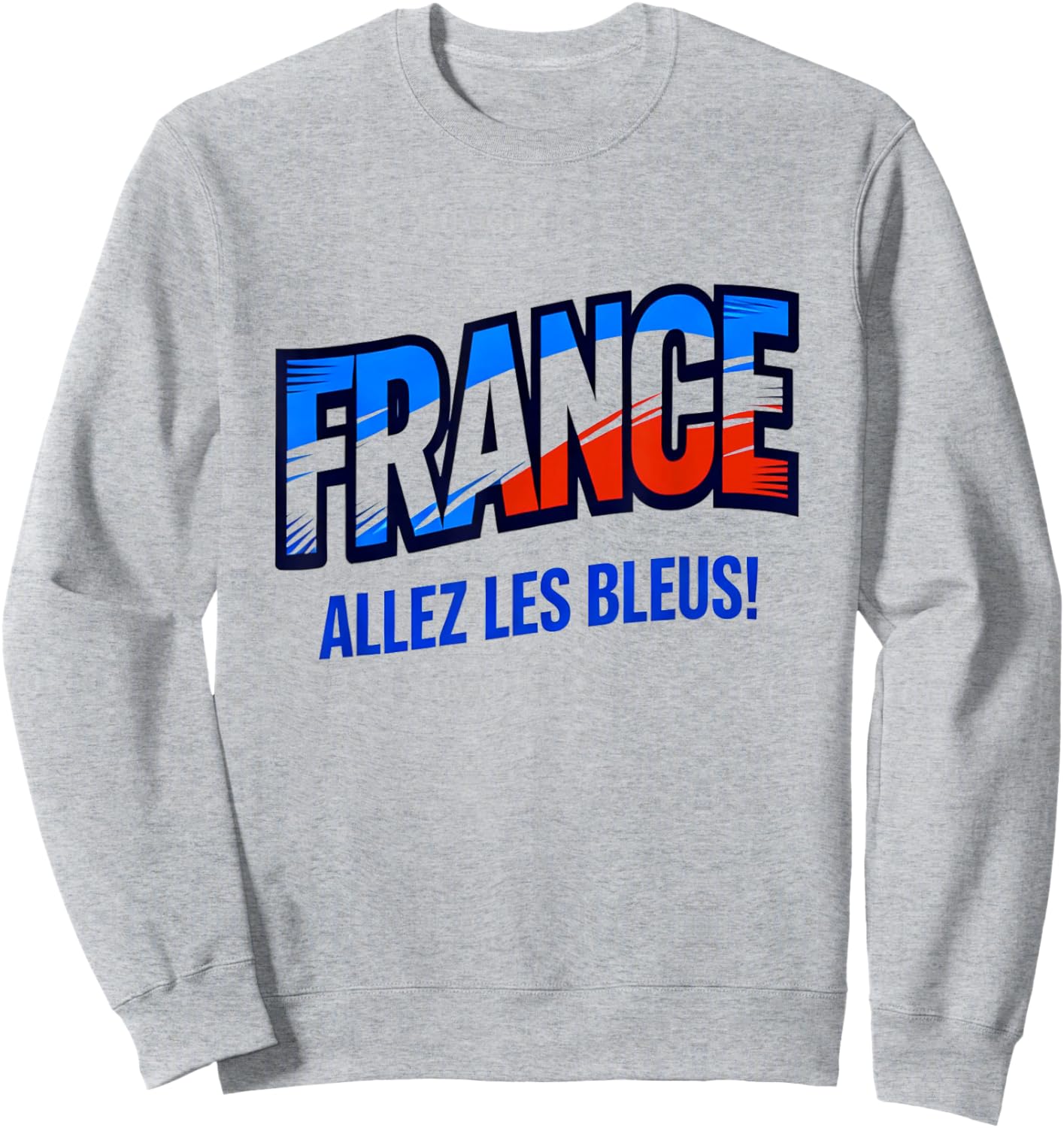 Soccer Fan Shirt 2026 France Allez Les Bleus Sweatshirt - Sweatshirt | Ash