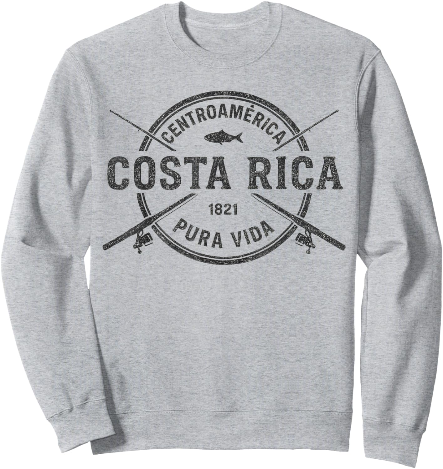 Centroamerica Costa Rica Pura Vida 1821 Sweatshirt - Sweatshirt | Ash