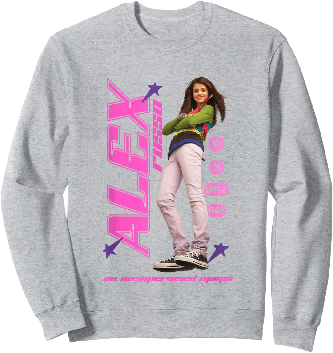 Disney Wizards of Waverly Place Alex Russo Girly Big Poster Sweatshirt - Sweatshirt | Ash
