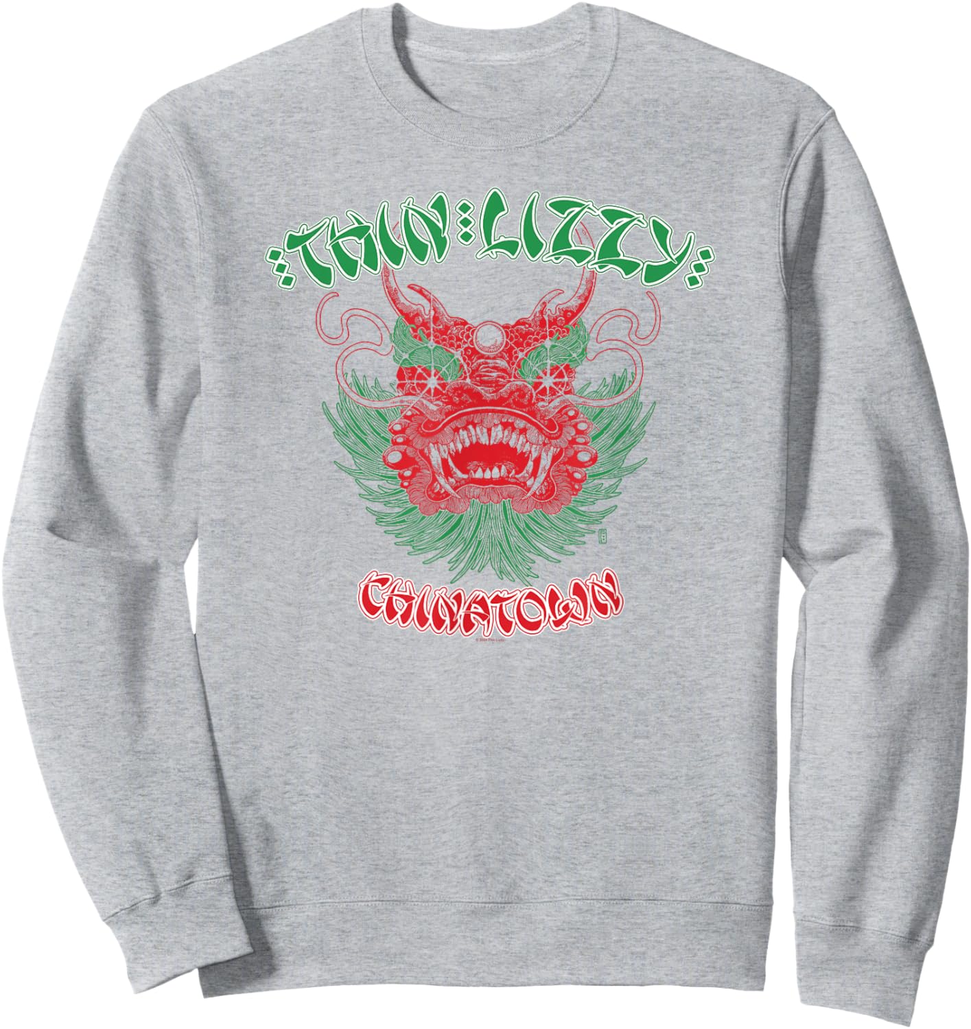 Thin Lizzy – Dragon Head Sweatshirt - Sweatshirt | Ash