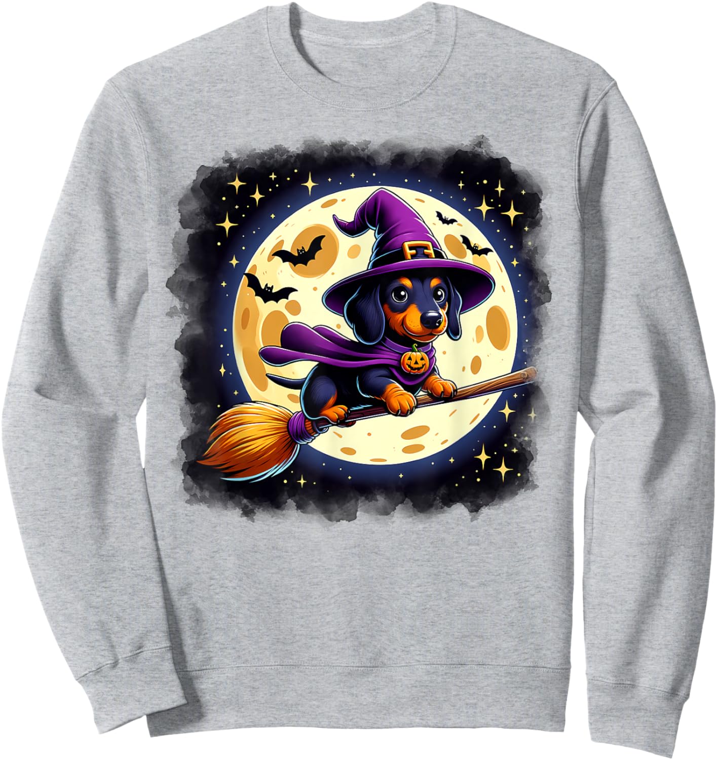 Cute Dachshund Halloween Costume Shirt Dog Lover Women Girls Sweatshirt - Sweatshirt | Ash