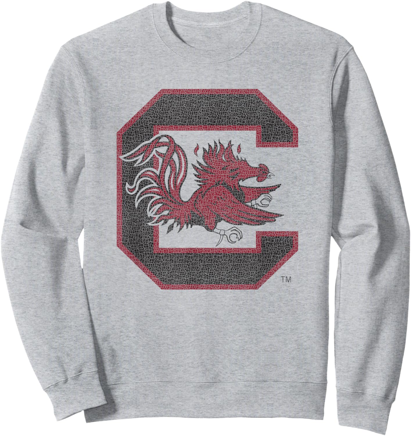 South Carolina Gamecocks Vintage Icon White Sweatshirt - Sweatshirt | Ash