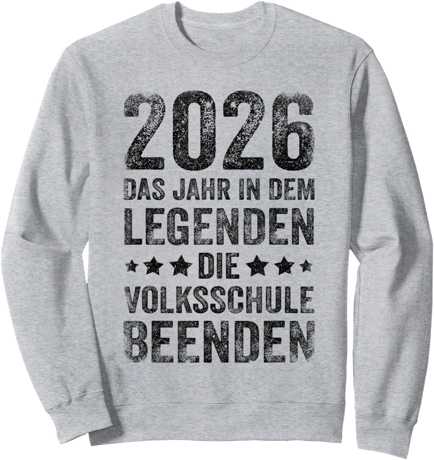 Volksschule 2026 Abgänger Geschafft Volksschule Sweatshirt - Sweatshirt | Ash