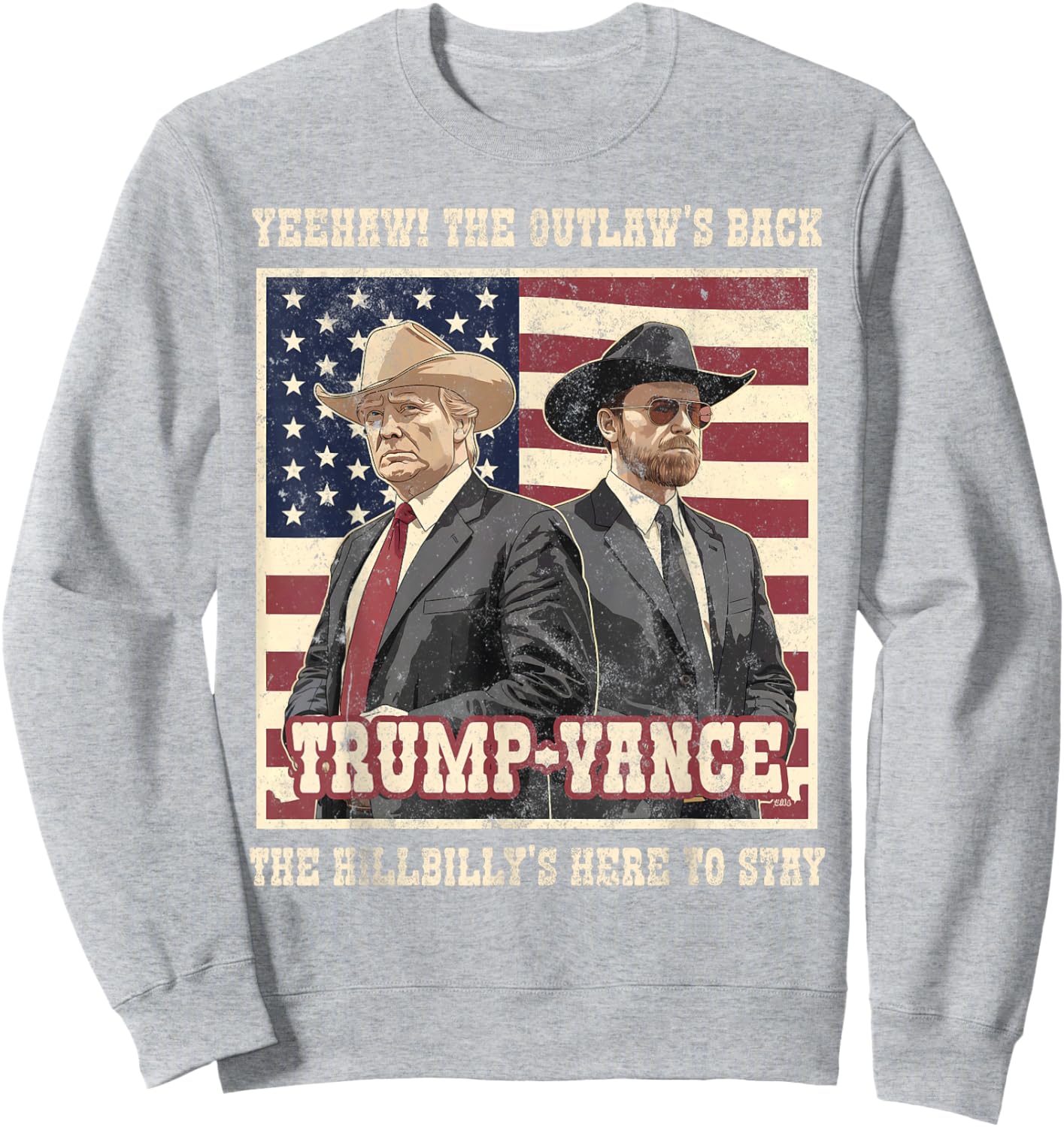 Daddy's Home 47 Greatest Inauguration In History Funny TRUMP VANCE 2024 OUTLAW HILLBILLY We WON Comeback Red -Adults Classic Fit Short Sleeve Sweatshirt - Sweatshirt | Ash