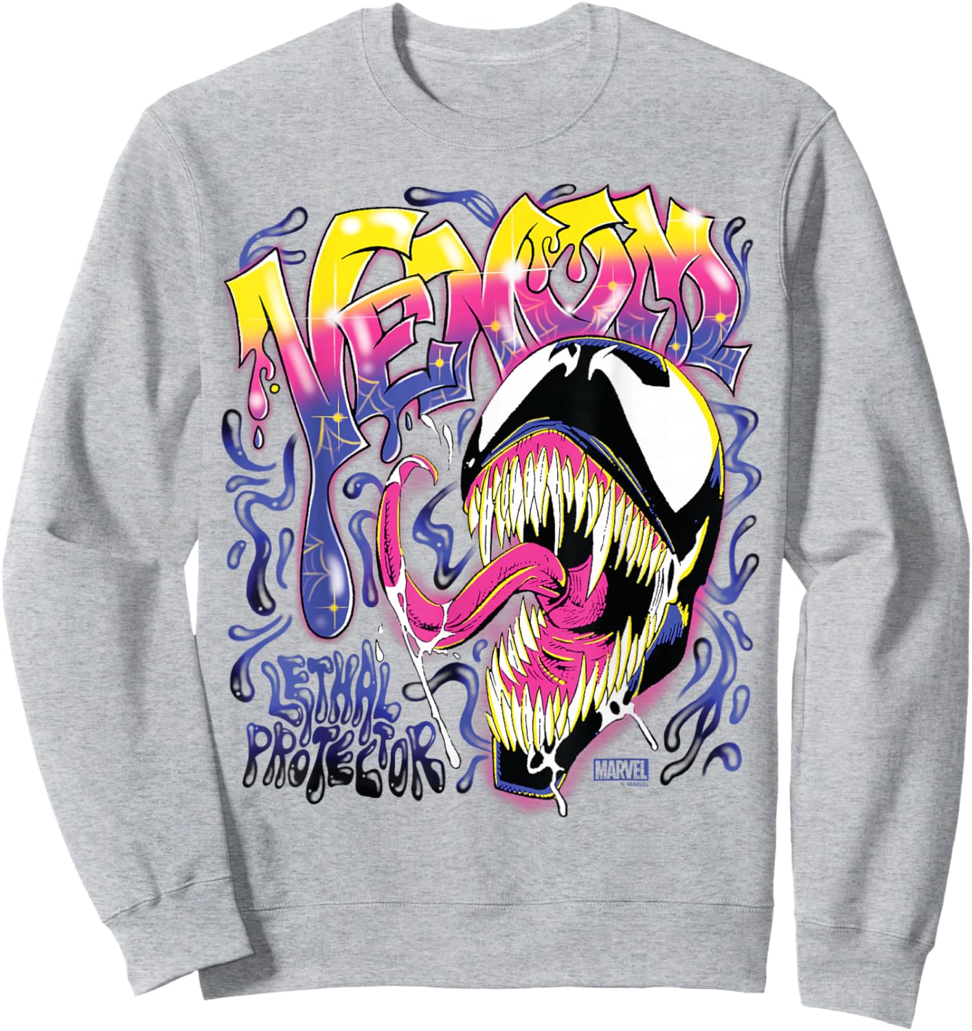 Venom - Spray Paint Sweatshirt - Sweatshirt | Ash
