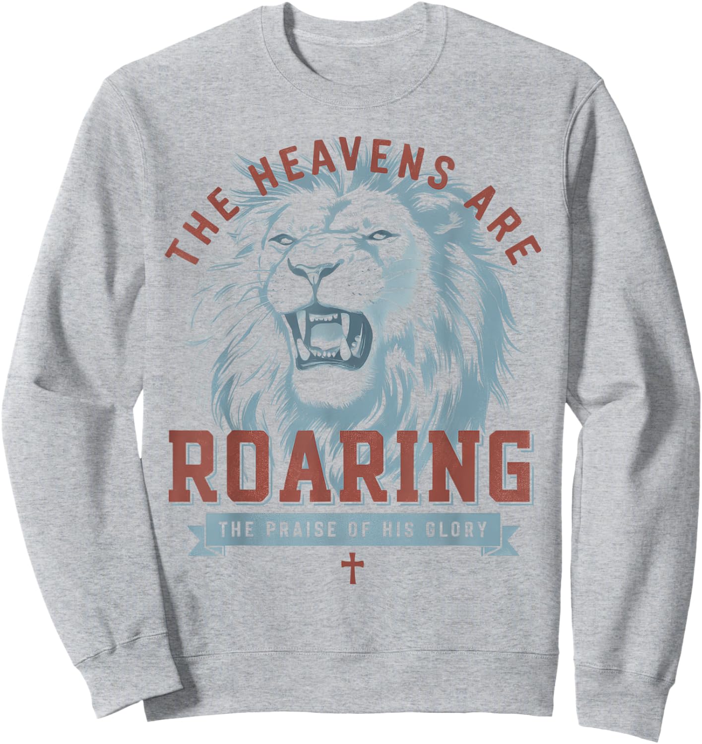 Boho Christian The Heavens Are Roaring Bible Verse Faith Sweatshirt - Sweatshirt | Ash