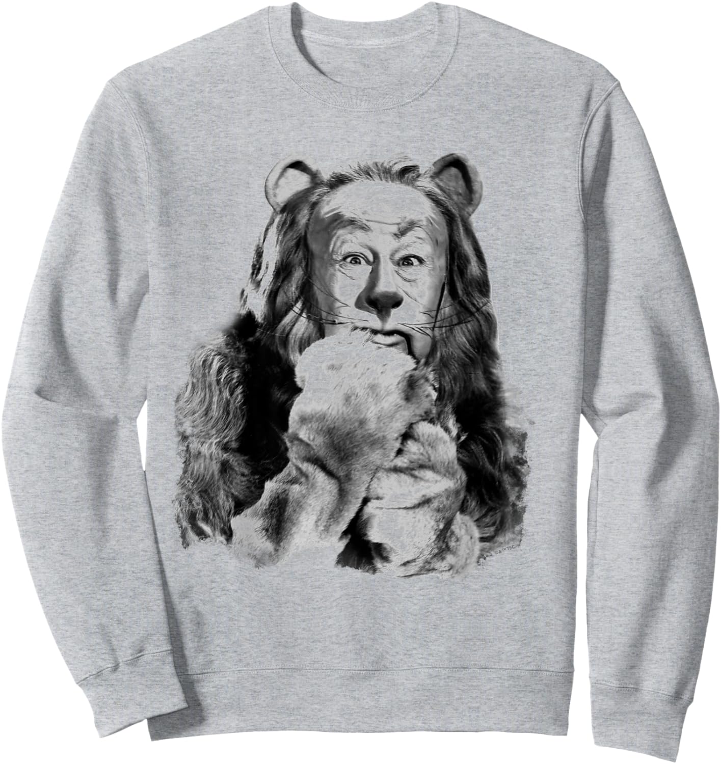 The Wizard of Oz Cowardly Lion Photograph Sweatshirt - Sweatshirt | Ash