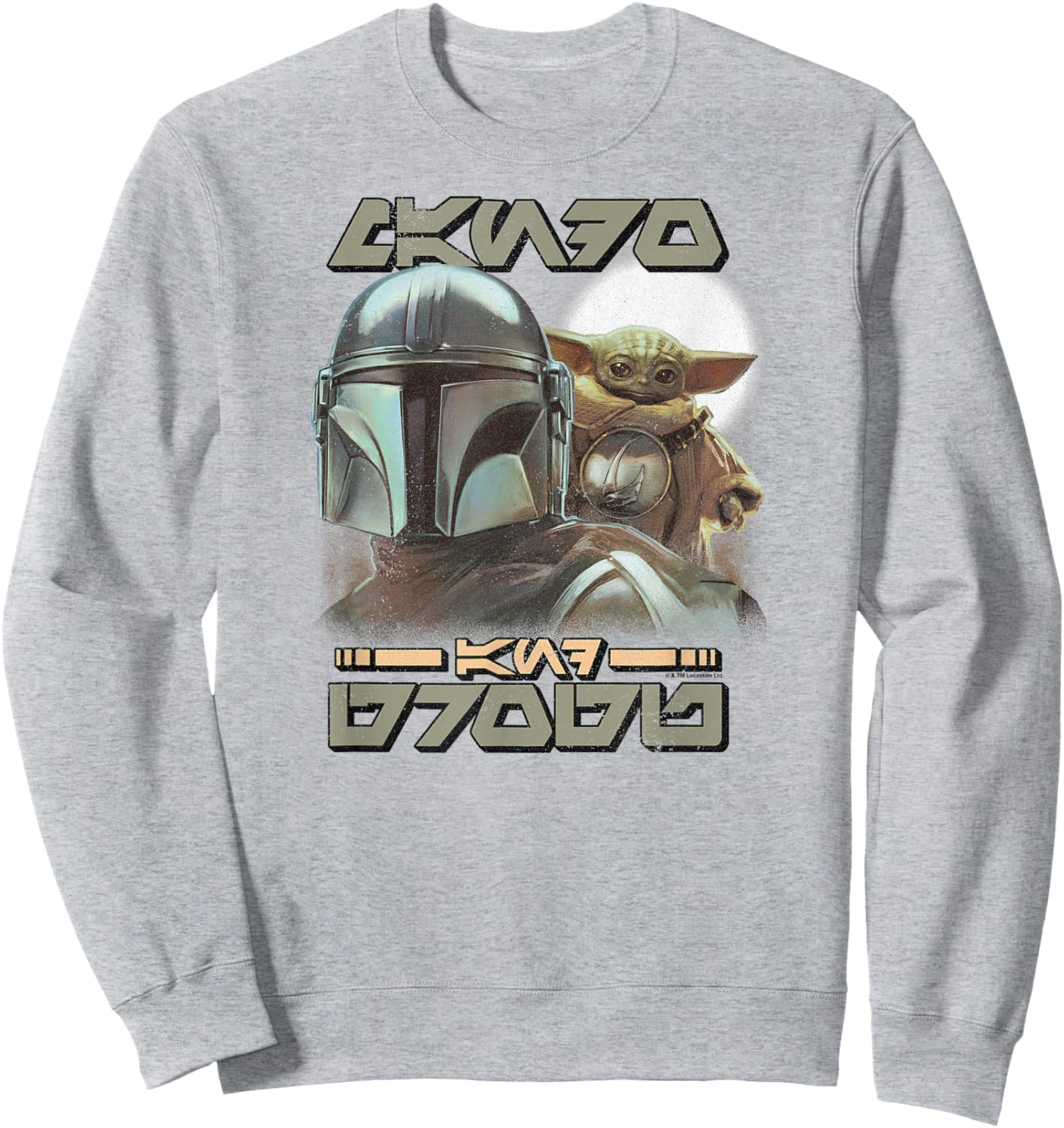 The Mandalorian and Grogu - Aurebesh Sweatshirt - Sweatshirt | Ash