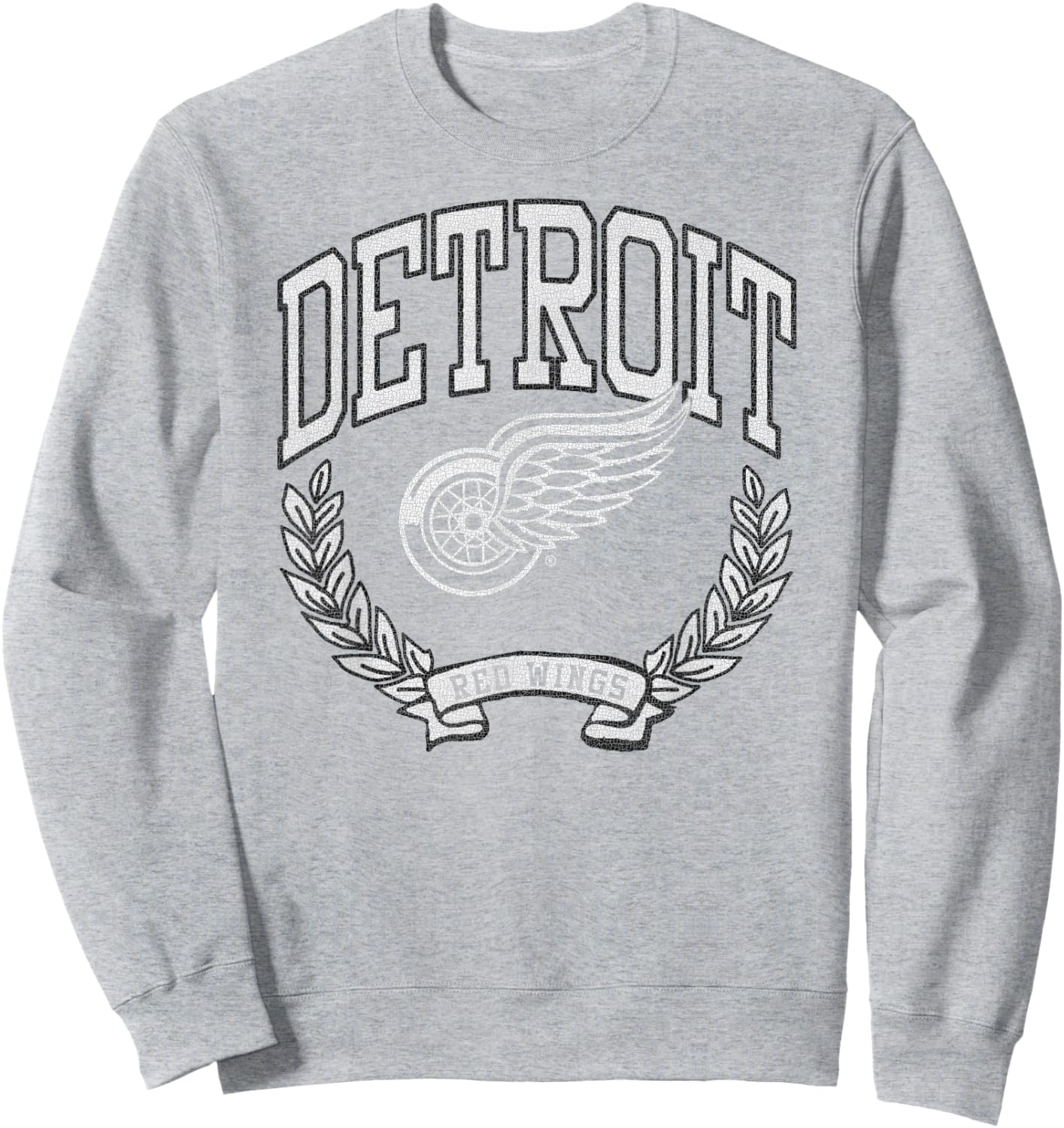 Detroit Red Wings Vintage Victory Red Officially Licensed Sweatshirt - Sweatshirt | Ash