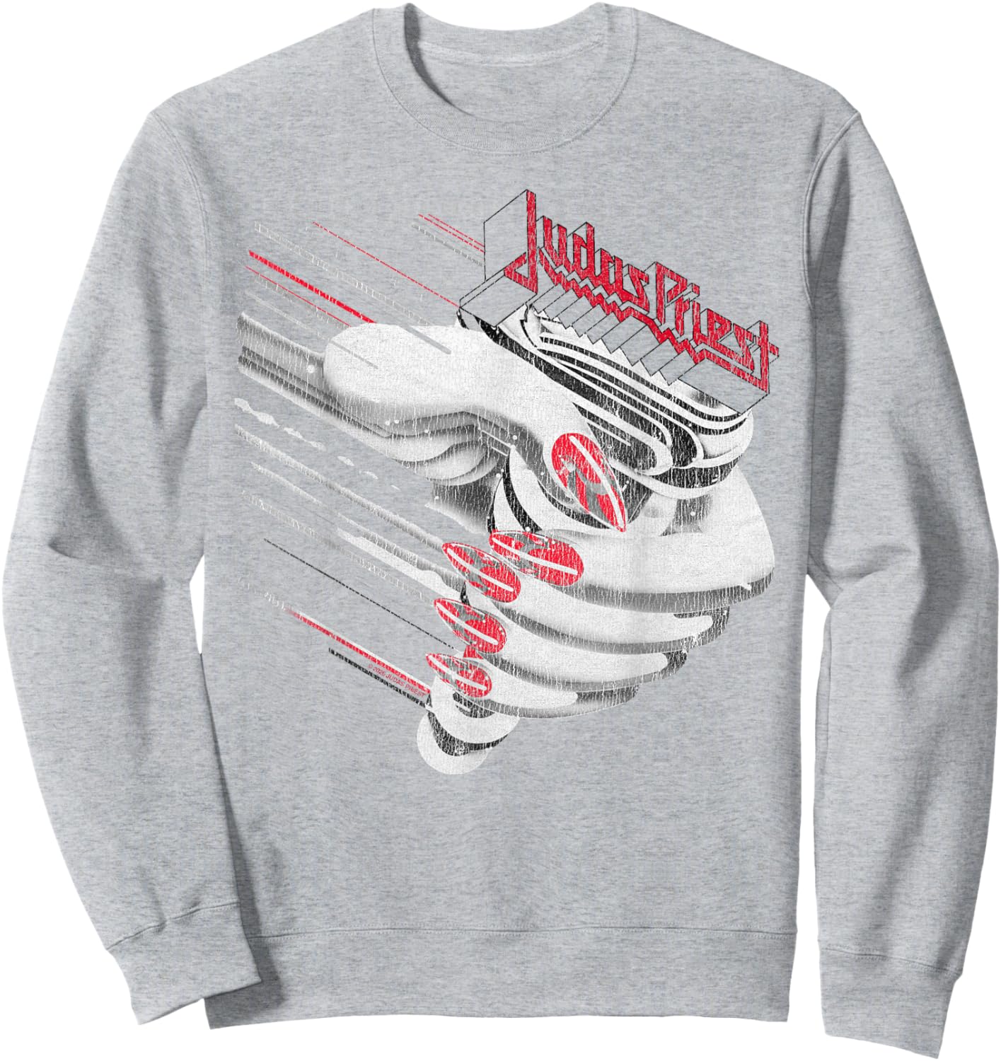 Judas Priest Turbo Fuel for Life Vintage Sweatshirt - Sweatshirt | Ash