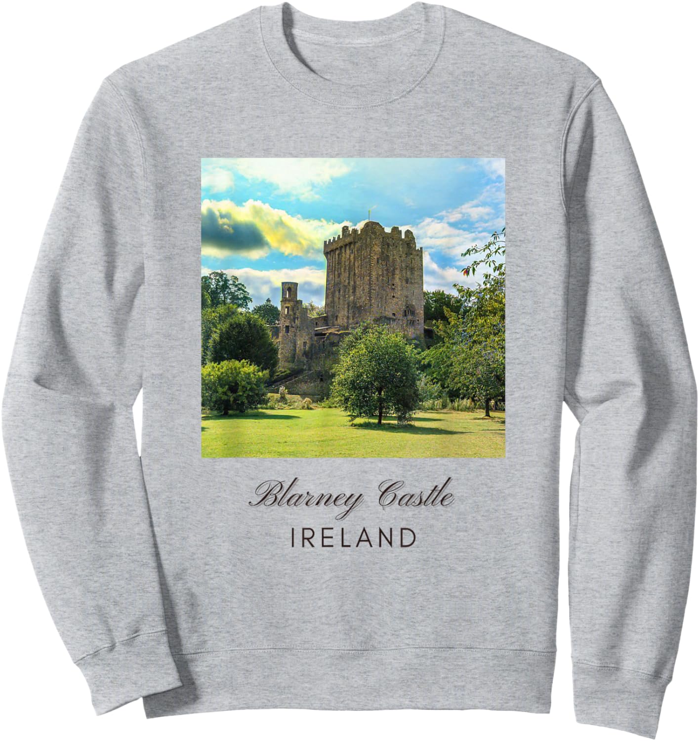 Blarney Castle - Ireland Sweatshirt - Sweatshirt | Ash