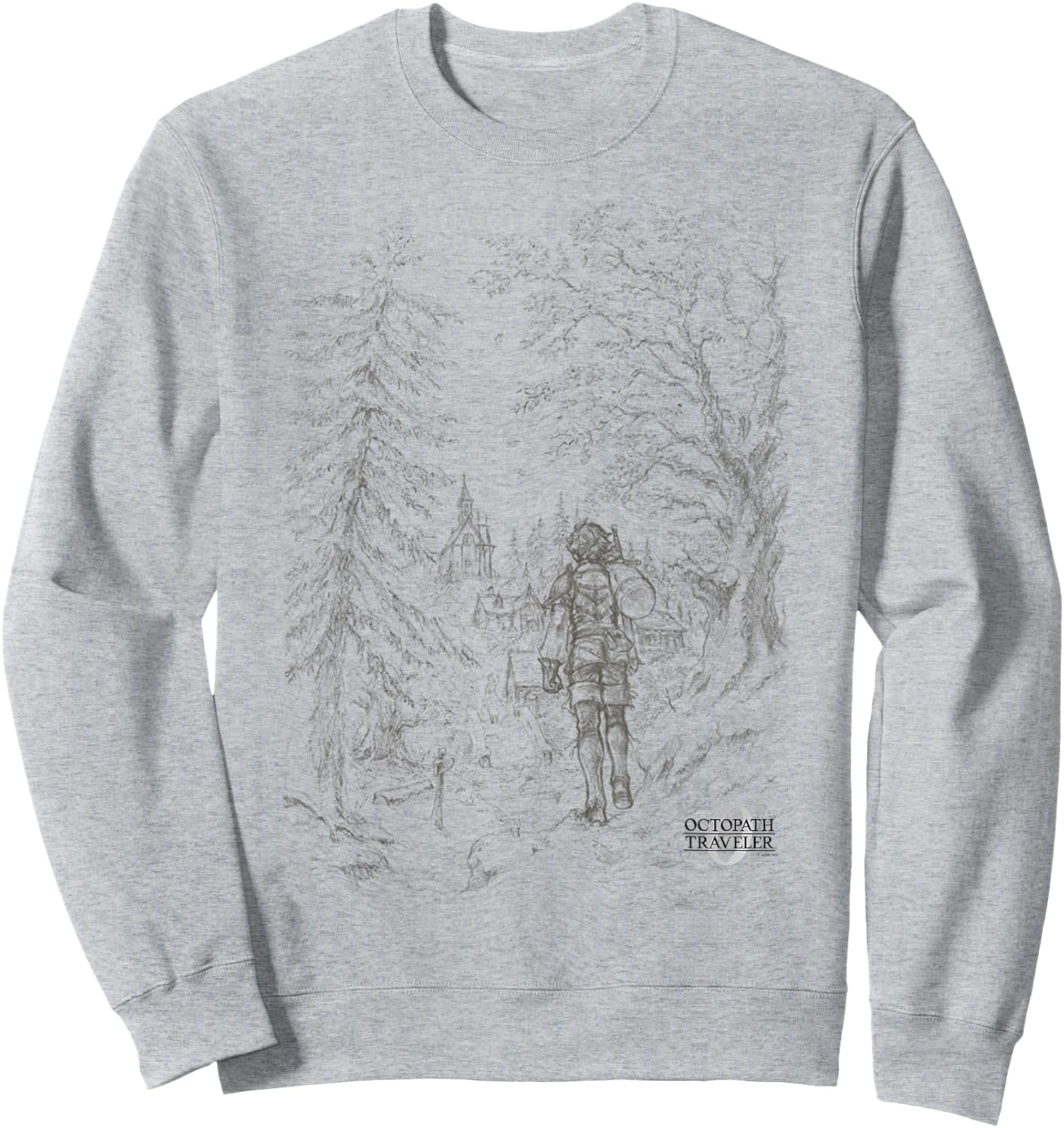 OCTOPATH Traveler 0 - Key Visual Illustration Sweatshirt - Sweatshirt | Ash