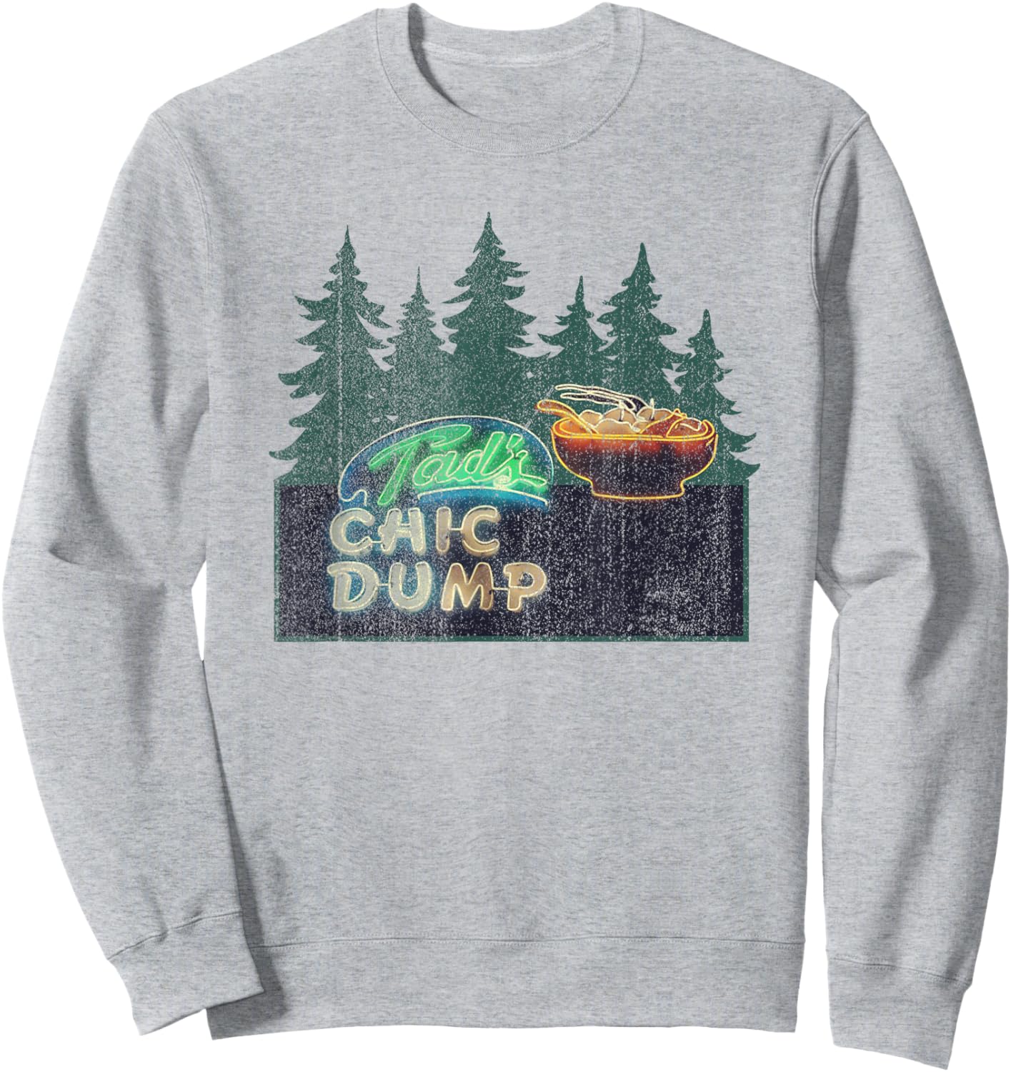Tad's Chic Dump Funny Food Tad Chicken Dumpling Sweatshirt - Sweatshirt | Ash