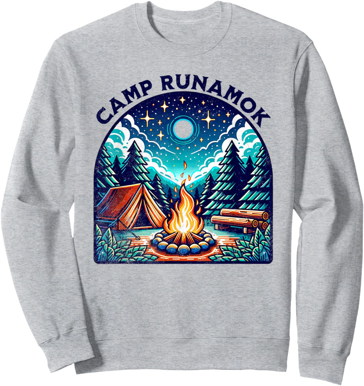 Camps Runamok Musical Playing for Youth Kids Men Women Sweatshirt - Sweatshirt | Ash