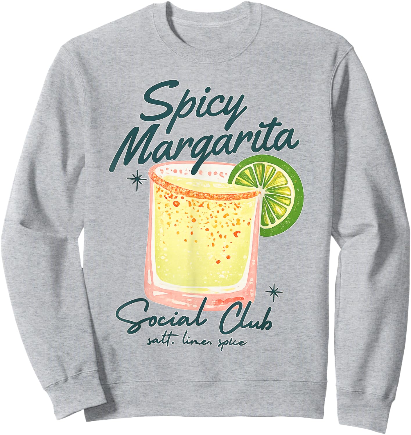 Spicy Margarita Social Club att Lime Spice Women Sweatshirt - Sweatshirt | Ash