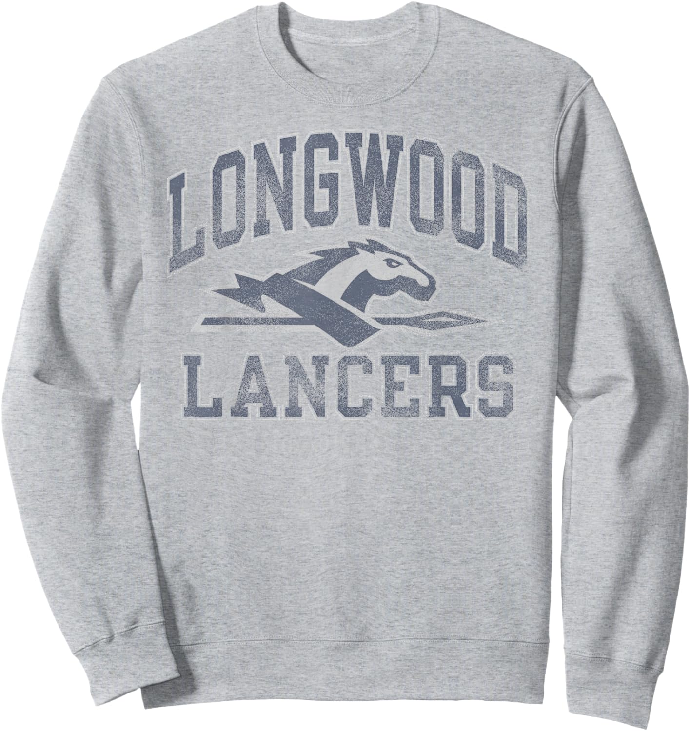 Longwood Lancers Vintage Worn Gray Officially Licensed Sweatshirt - Sweatshirt | Ash