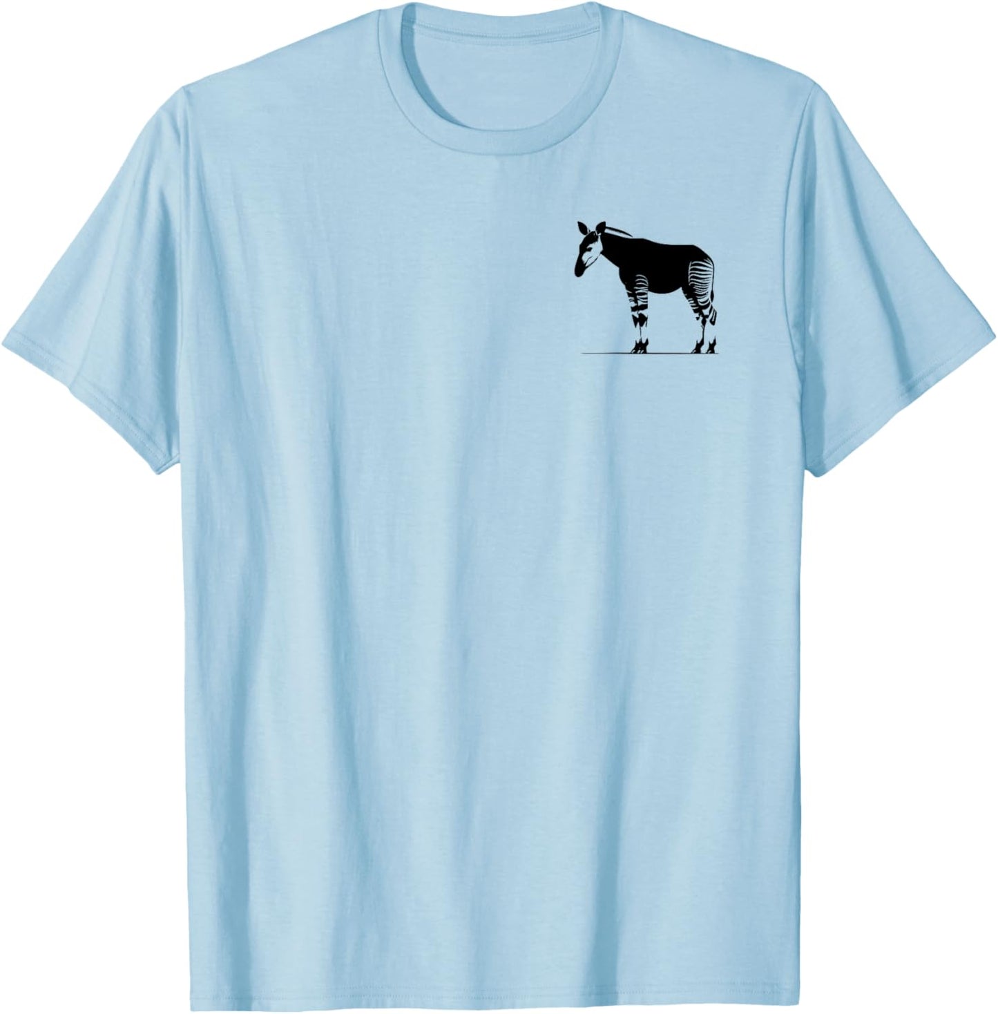 Okapi Dad Mom Lover - Monochromatic Okapi T-Shirt - T-Shirt | Light Blue