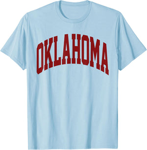 Retro Oklahoma Throwback Souvenir Oklahoma Red Classic T-Shirt - T-Shirt | Light Blue