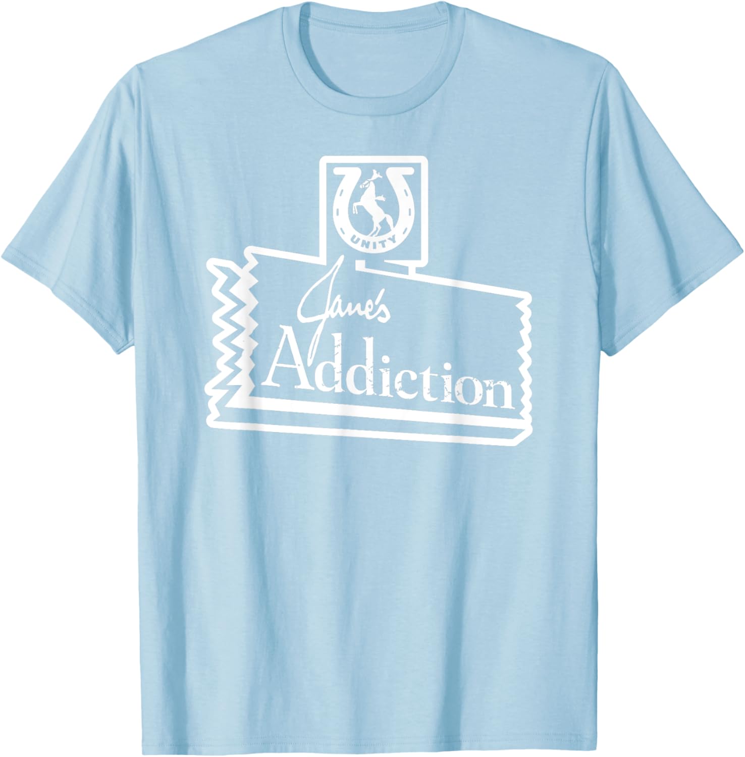 Jane’s Addiction – Horse Logo In Baby Blue T-Shirt - T-Shirt | Light Blue