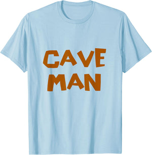 Caveman Halloween Party Costume Cave Rescue Caving Hiking T-Shirt - T-Shirt | Light Blue