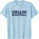 UMass Dartmouth Corsairs | Official NCAA Merch | AW.UMS0001 T-Shirt - T-Shirt | Light Blue