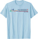 Retro Old Orchard Beach Maine Men Women Surfboarder T-Shirt - T-Shirt | Light Blue