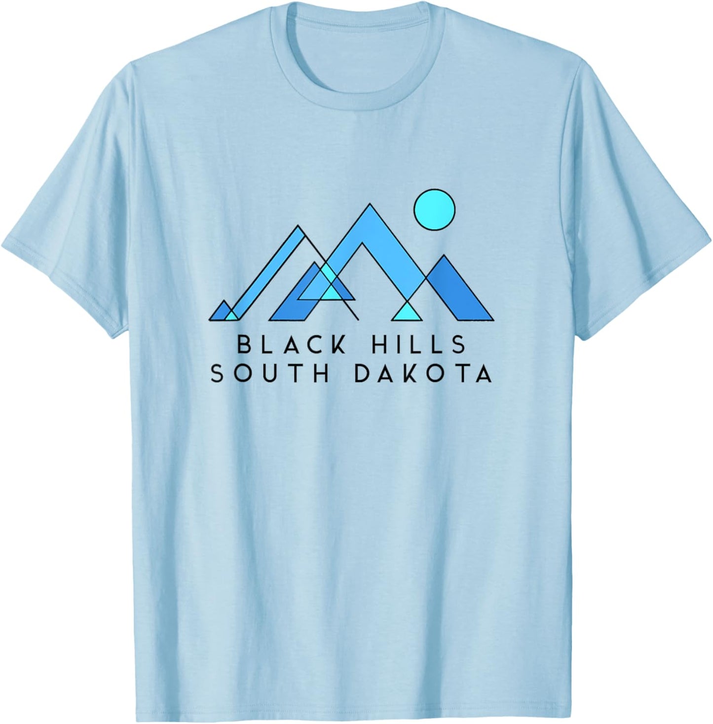 Black Hills South Dakota | Black Hills SD Abstract T-Shirt - T-Shirt | Light Blue
