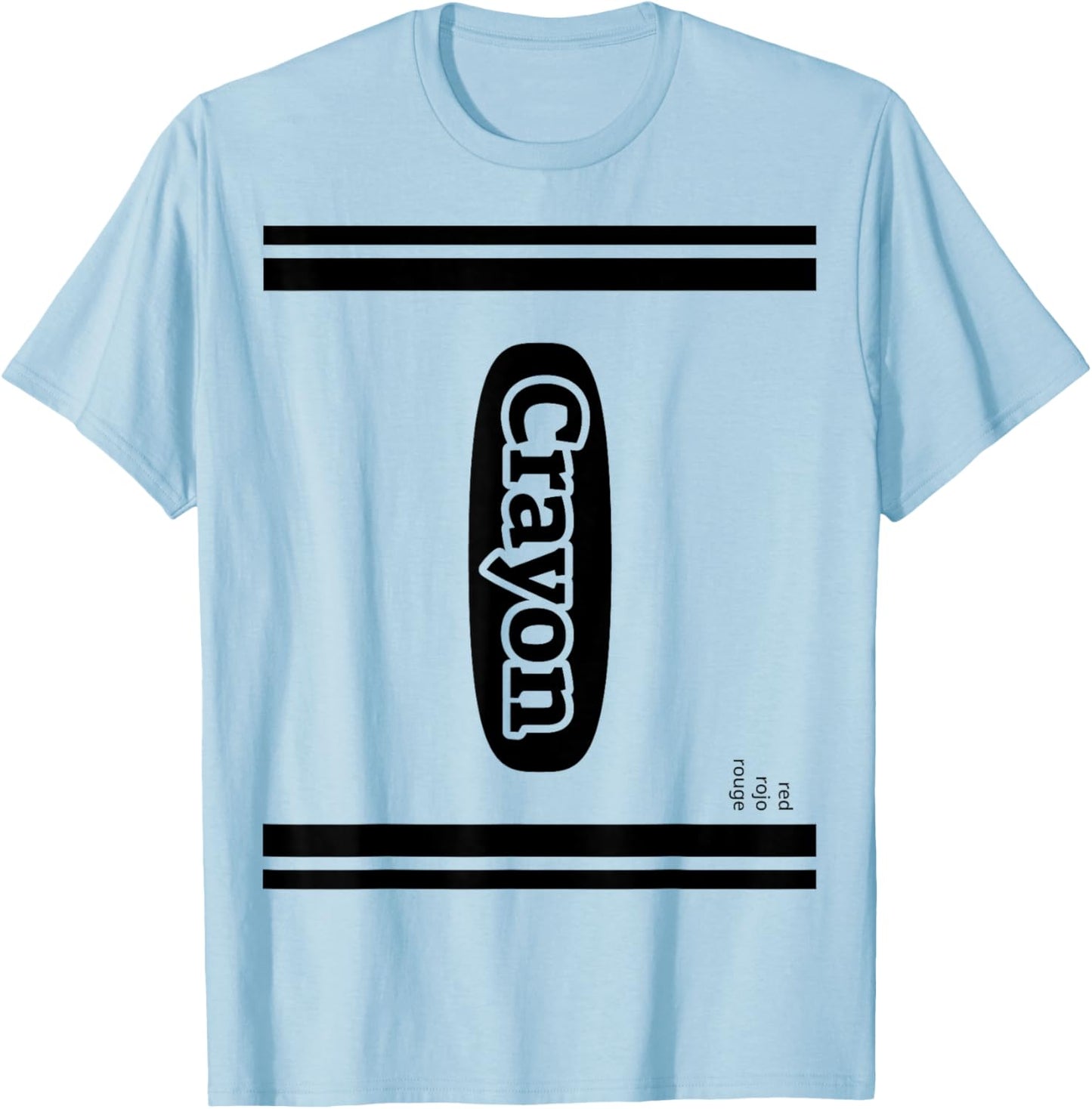 Crayon Red Group Costume T-Shirt - T-Shirt | Light Blue