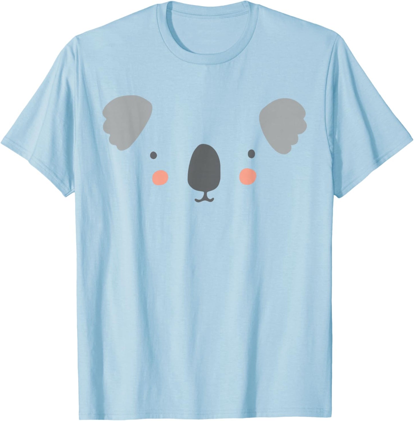 Cute Koala Face Halloween Costume T-Shirt - T-Shirt | Light Blue