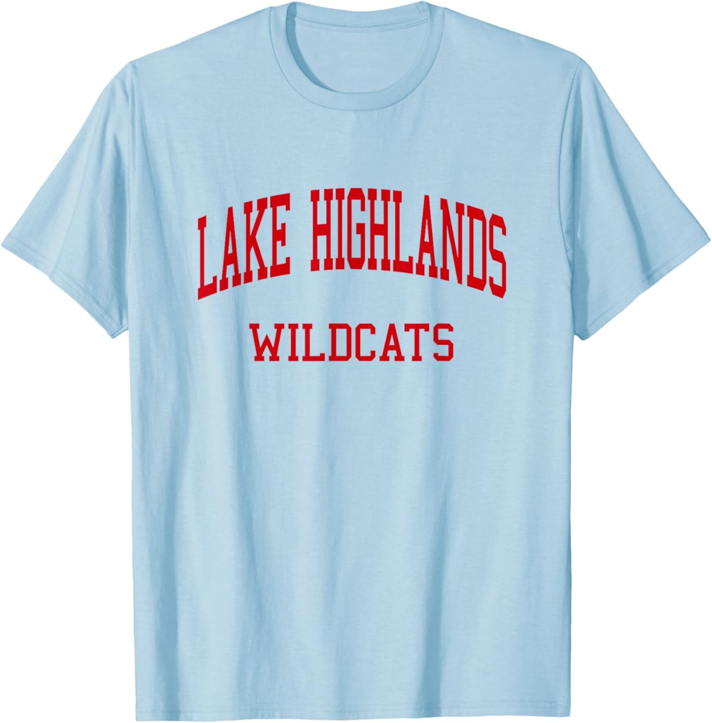 Lake Highlands High School HS Dallas TX Retro T-Shirt - T-Shirt | Light Blue