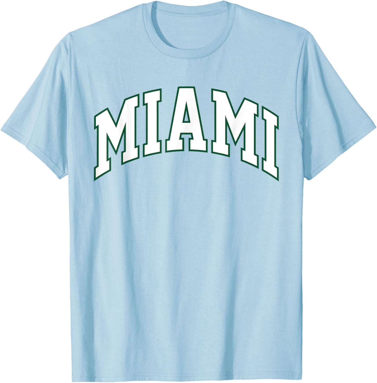 Retro Miami Men Miami Women Vintage Classic Orange Green FL T-Shirt - T-Shirt | Light Blue