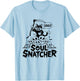 Soul Snatcher Cat Pile Of Skulls Halloween Women T-Shirt - T-Shirt | Light Blue