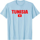 Tunesische Flagge Tunesien T-Shirt - T-Shirt | Light Blue