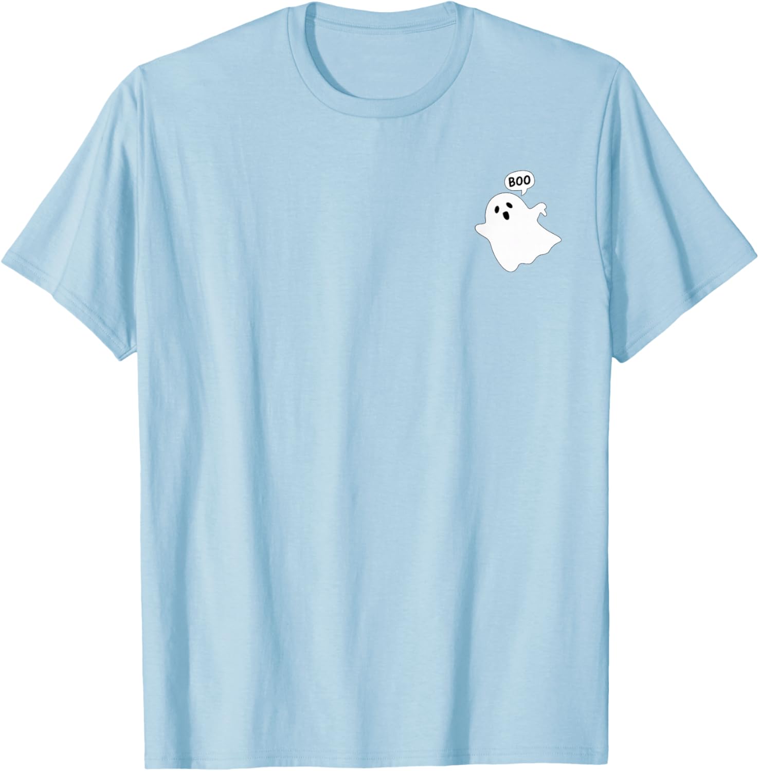 Thumbs Down Ghost Screaming Boo Disapproval Ghost halloween T-Shirt - T-Shirt | Light Blue