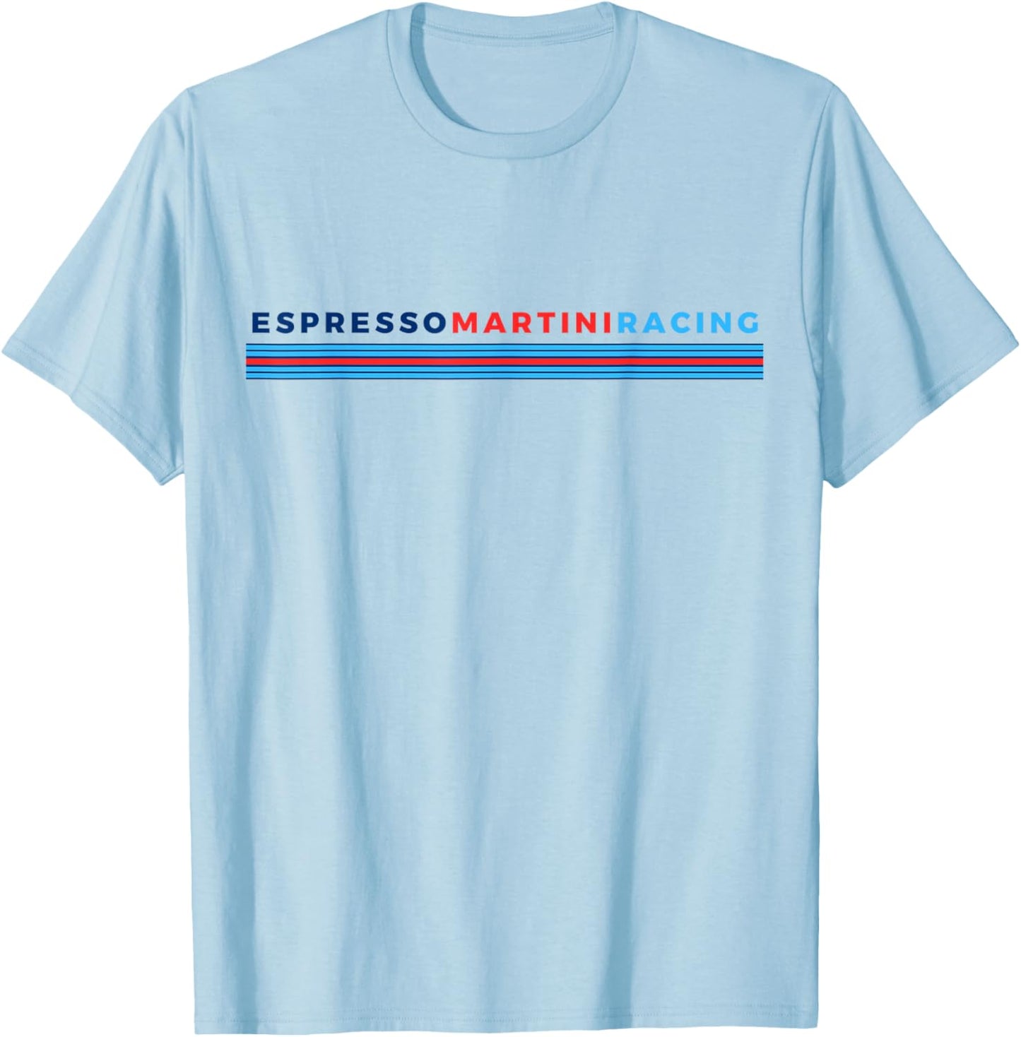 Espresso Martini Racing Coffee Cocktail Cafe Drink Bar Team T-Shirt - T-Shirt | Light Blue